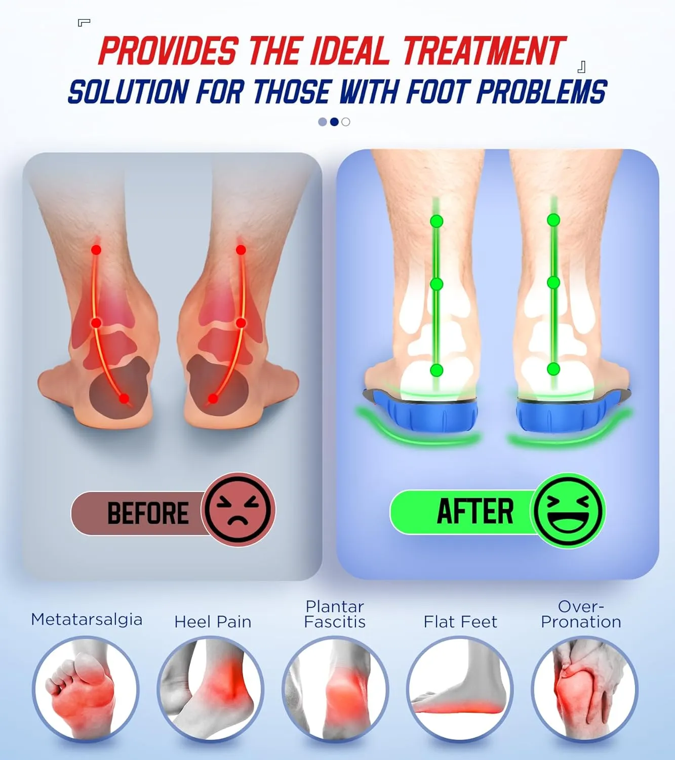 240 lbs Plantar Fasciitis Insoles Men Women, Comfort Heavy Duty High Arch Support Insoles for Pain Relief Absorb Shock, Work Boot Shoe Inserts Orthotic for Flat Feet, Pronation, Heel & Foot Pain