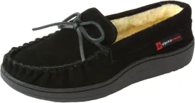 Alpine Swiss Sabine Womens Genuine Suede Shearling Slip On Moccasin Slippers