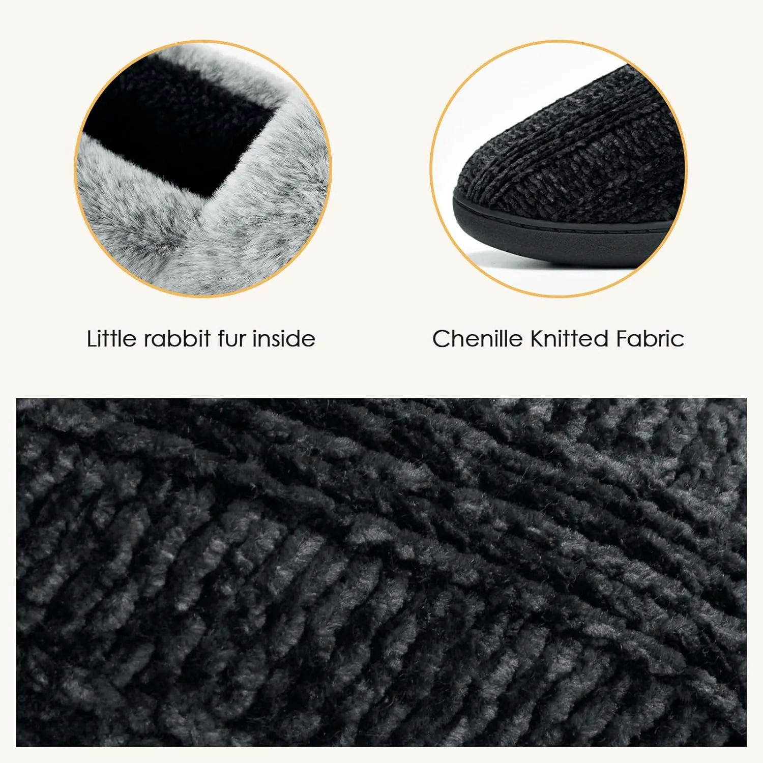 ATHMILE House Slippers for Women Memory Foam Closed Back House Shoes Outdoor Indoor Bedroom Fleece Fuzzy Slippers