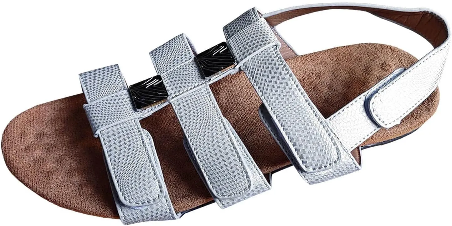 Casual Flat Sandals for Women Leather Fisherman Gladiator Sandals Open Toe Slip On Sandal Summer Slingback Flat Shoes