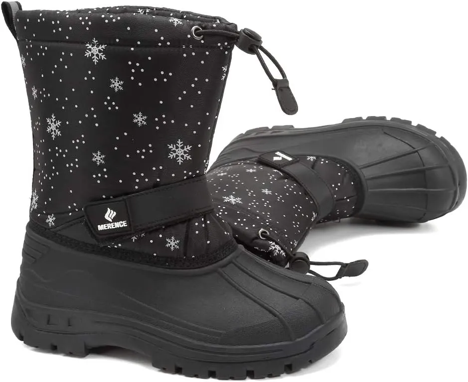 CIOR Kids Snow Boots for Boys Girls Toddler Winter Outdoor Boots Waterproof with Fur Lined(Toddler/Little Kids/Big Kid)