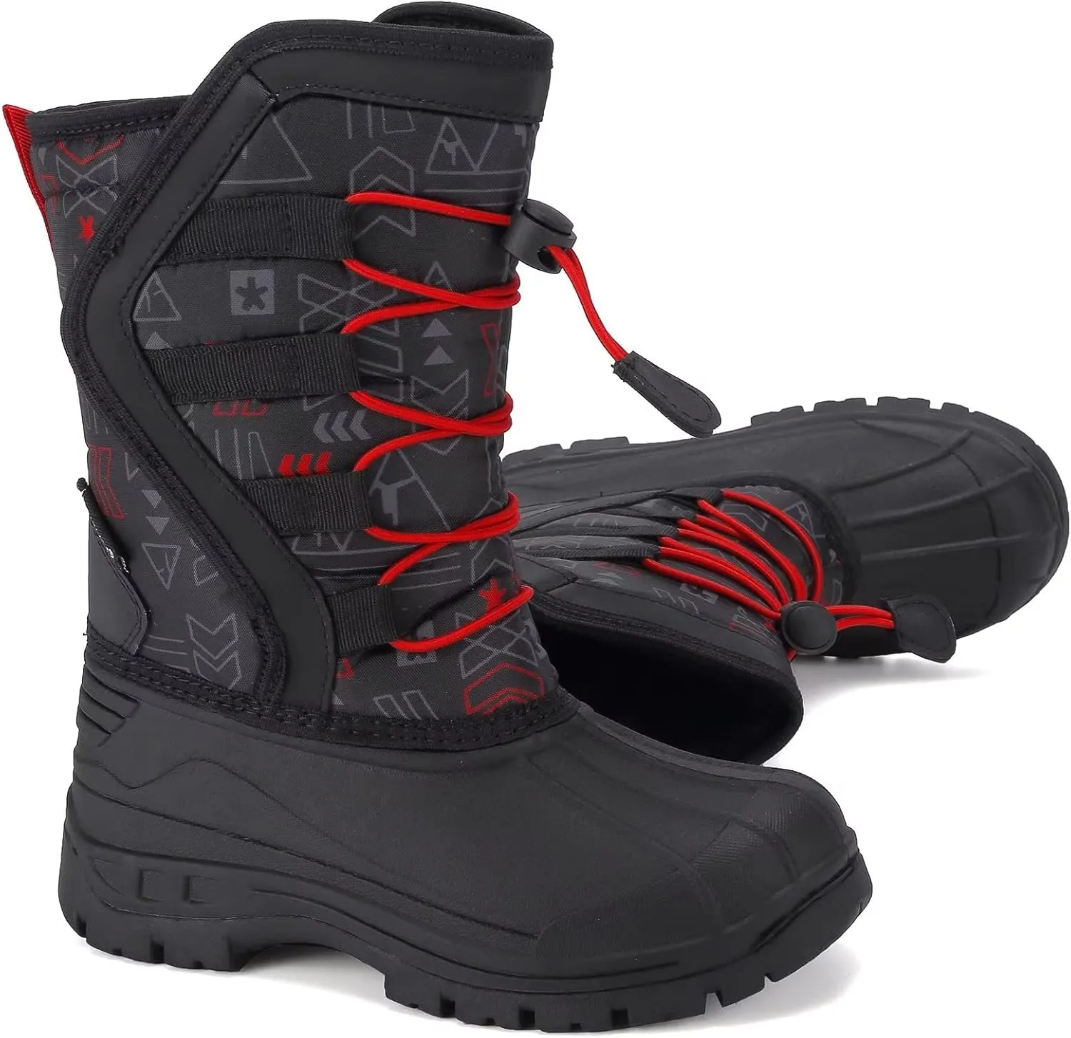 CIOR Kids Snow Boots for Boys Girls Toddler Winter Outdoor Boots Waterproof with Fur Lined(Toddler/Little Kids/Big Kid)