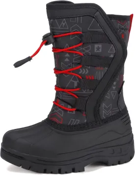 CIOR Kids Snow Boots for Boys Girls Toddler Winter Outdoor Boots Waterproof with Fur Lined(Toddler/Little Kids/Big Kid)