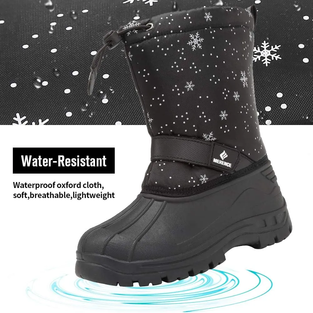 CIOR Kids Snow Boots for Boys Girls Toddler Winter Outdoor Boots Waterproof with Fur Lined(Toddler/Little Kids/Big Kid)