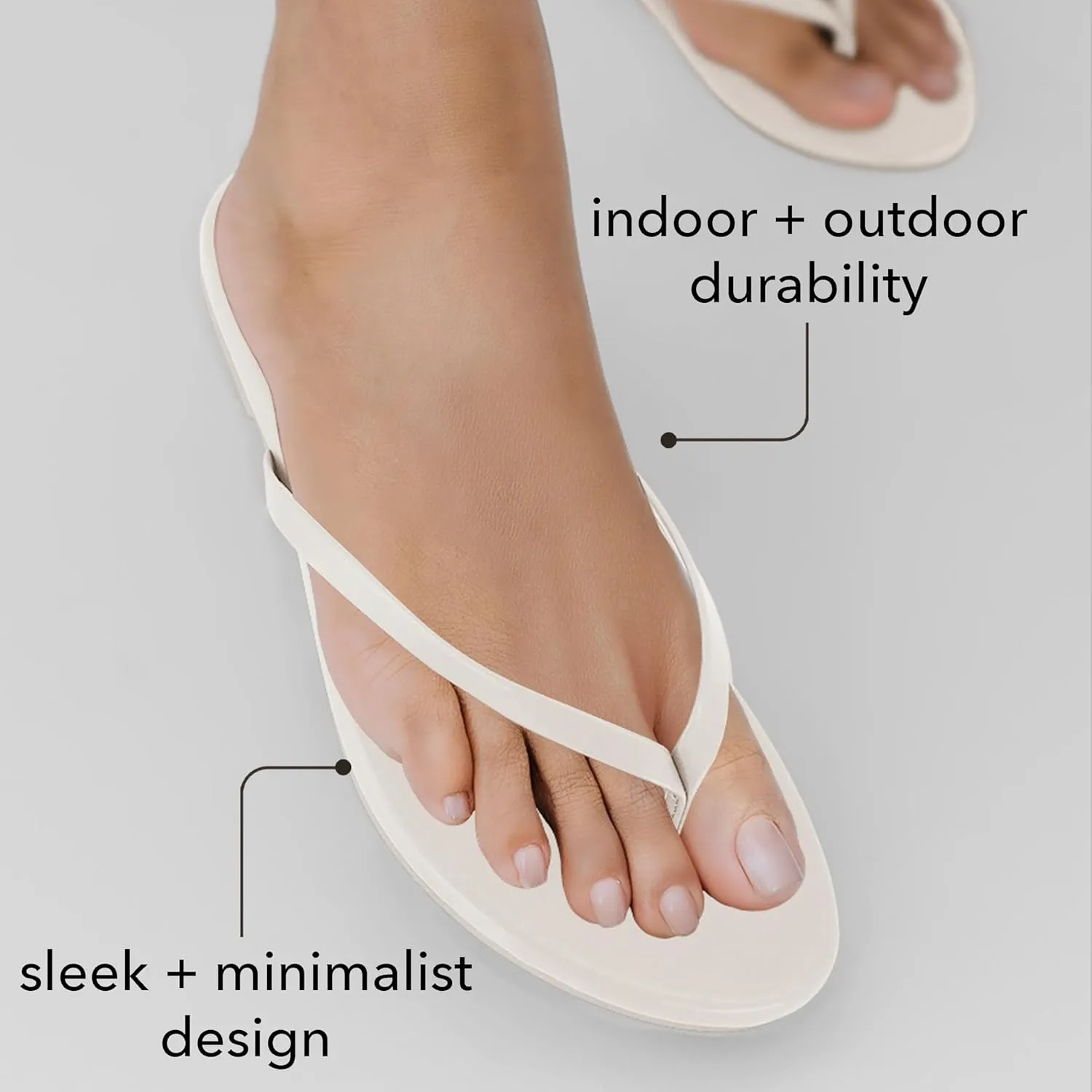 CUSHIONAIRE Cruise Womens Minimalist Flip Flops  Ultra-Lightweight Summer Sandals with Non-Slip Sole