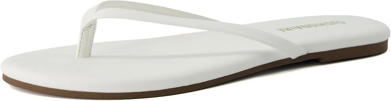 CUSHIONAIRE Cruise Womens Minimalist Flip Flops  Ultra-Lightweight Summer Sandals with Non-Slip Sole