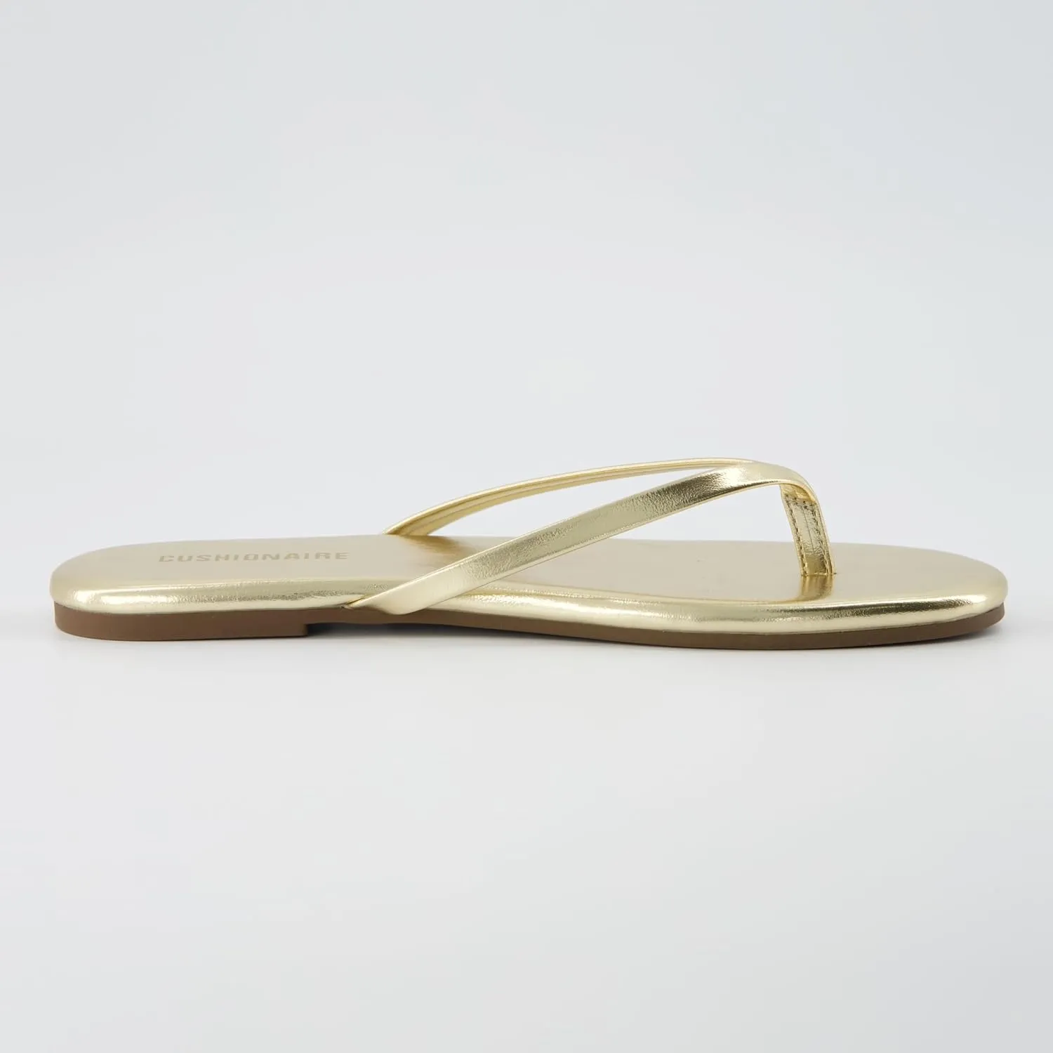 CUSHIONAIRE Cruise Womens Minimalist Flip Flops  Ultra-Lightweight Summer Sandals with Non-Slip Sole