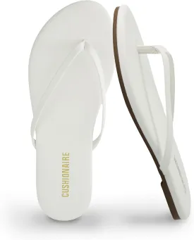 CUSHIONAIRE Cruise Womens Minimalist Flip Flops  Ultra-Lightweight Summer Sandals with Non-Slip Sole