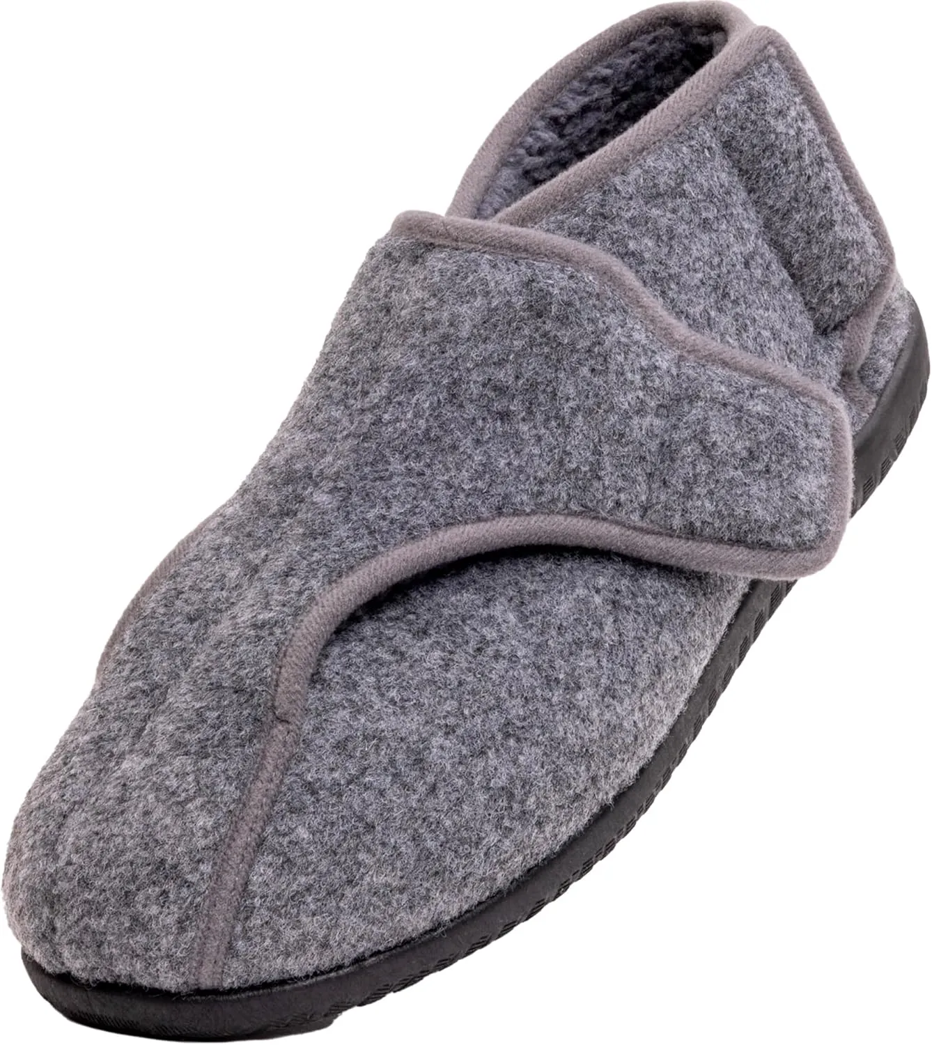 Diabetic Shoes for Men Extra Wide Width Adjustable Men's Diabetic Shoes with Plush Lining Diabetic Slippers for Men Extra Wide Width Foot Pain Relief