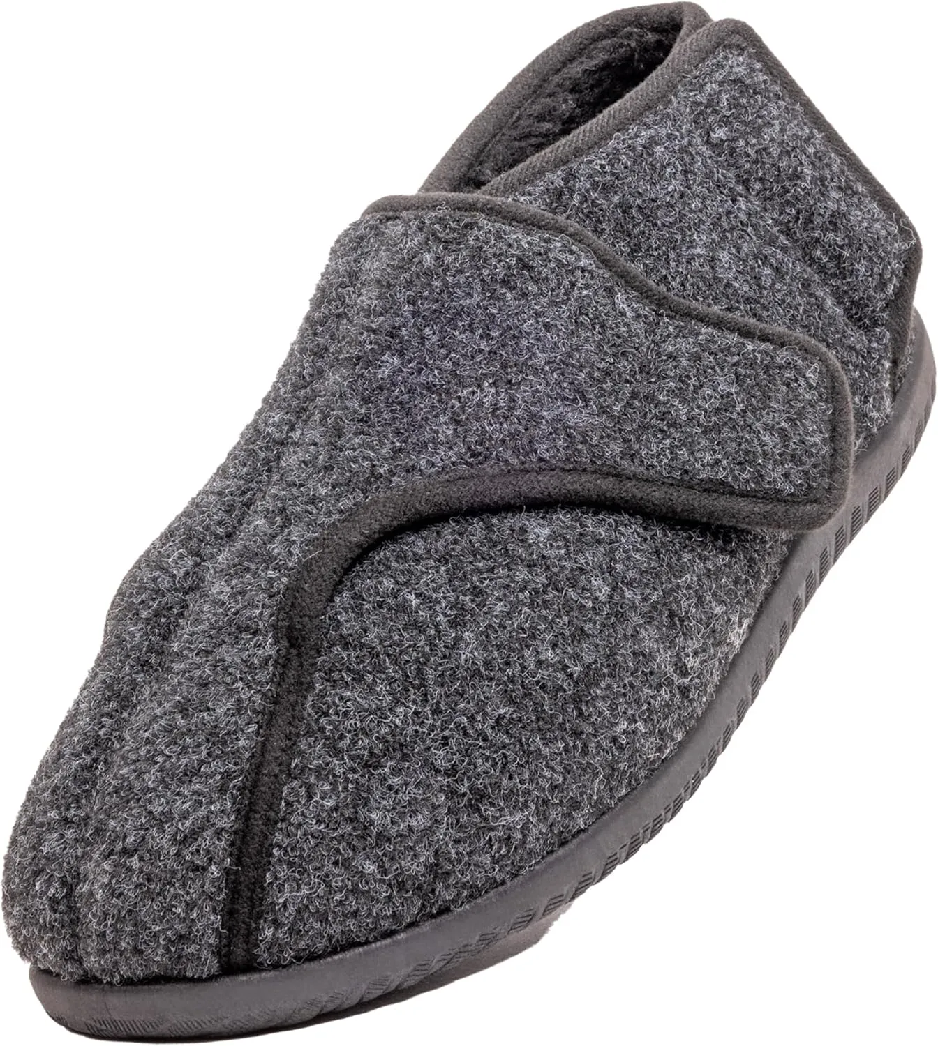 Diabetic Shoes for Men Extra Wide Width Adjustable Men's Diabetic Shoes with Plush Lining Diabetic Slippers for Men Extra Wide Width Foot Pain Relief