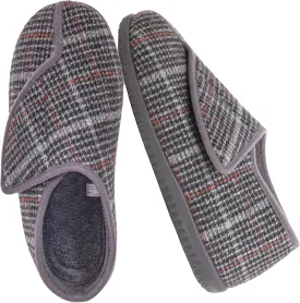 Diabetic Shoes for Men Extra Wide Width Adjustable Men's Diabetic Shoes with Plush Lining Diabetic Slippers for Men Extra Wide Width Foot Pain Relief