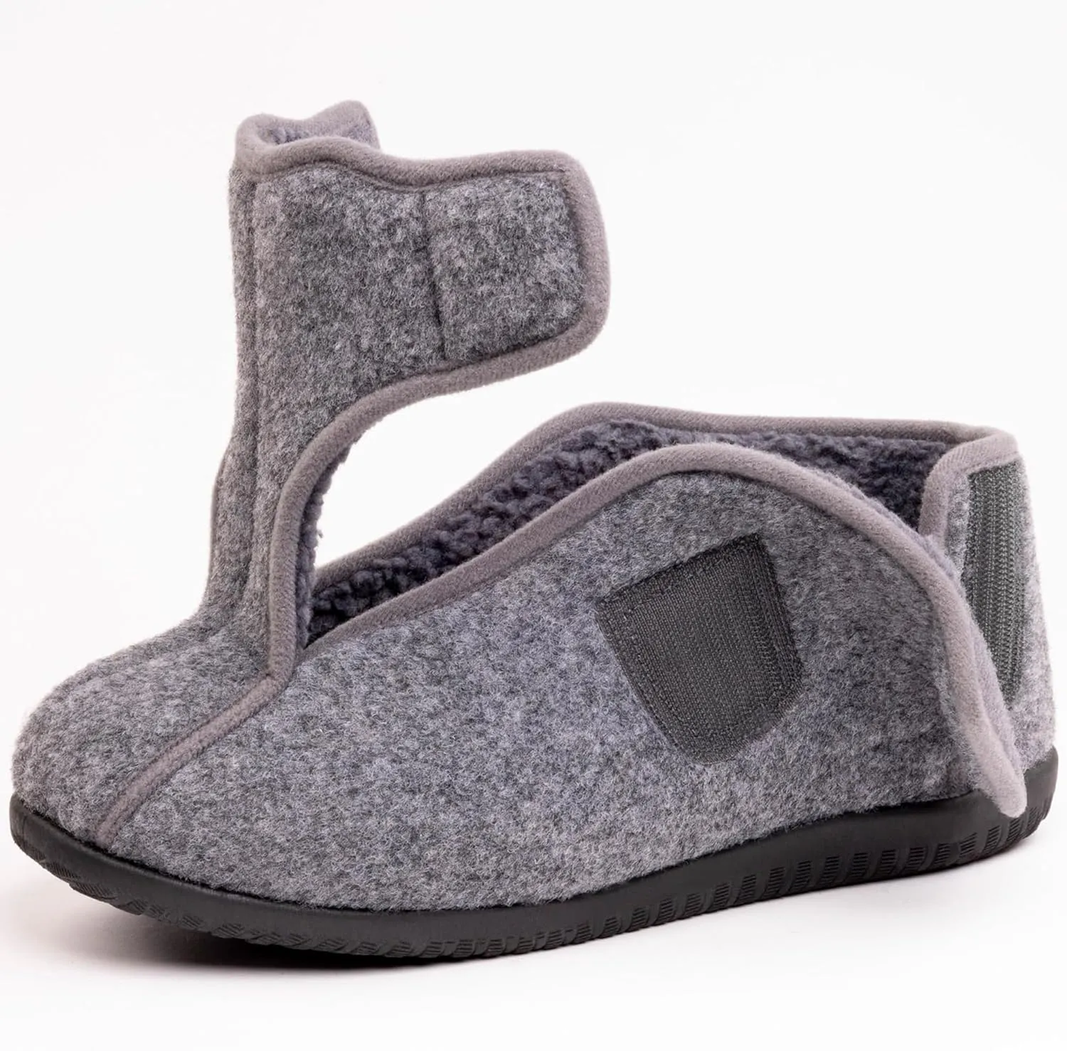 Diabetic Shoes for Men Extra Wide Width Adjustable Men's Diabetic Shoes with Plush Lining Diabetic Slippers for Men Extra Wide Width Foot Pain Relief