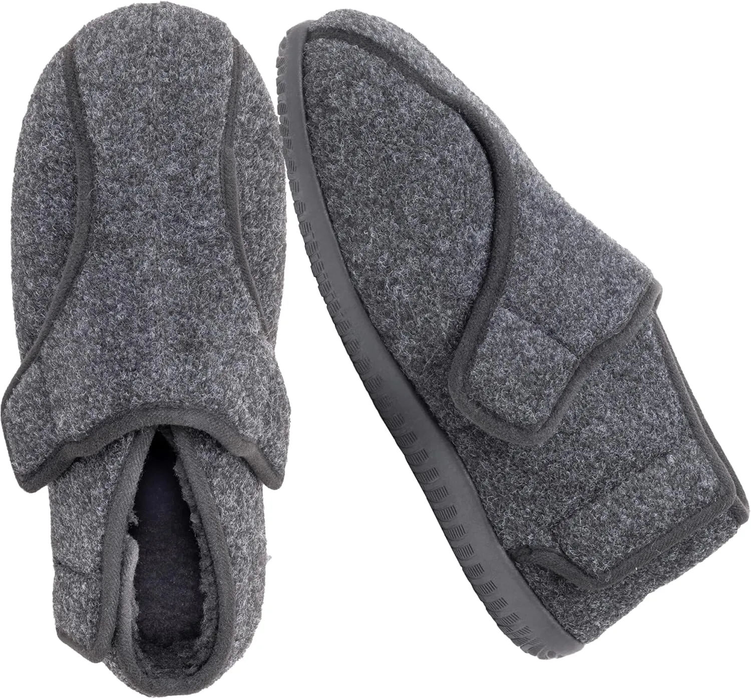 Diabetic Shoes for Men Extra Wide Width Adjustable Men's Diabetic Shoes with Plush Lining Diabetic Slippers for Men Extra Wide Width Foot Pain Relief