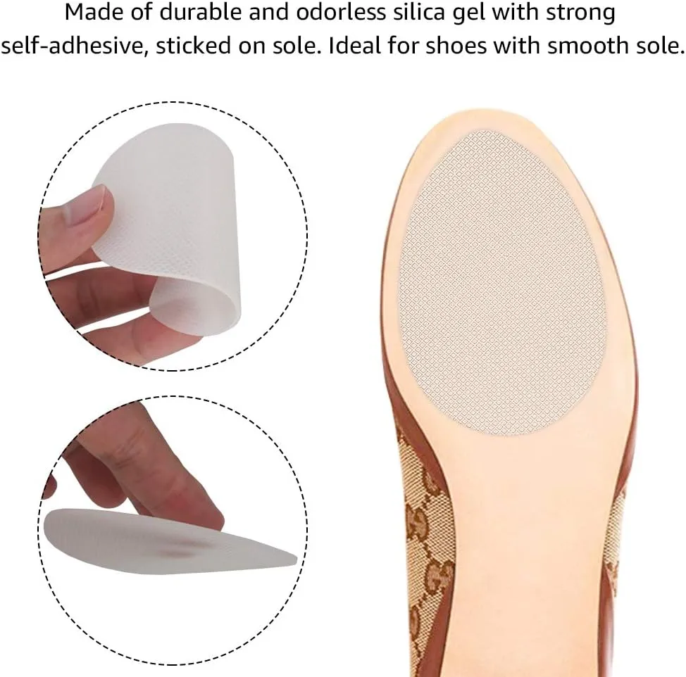 Dr. Shoesert Non-Slip Shoes Pads Adhesive Shoe Sole Protectors, High Heels Anti-Slip Shoe Grips
