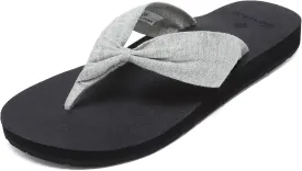 EQUICK Women's Flip Flops Arch Support Yago Mat Insole Sandal Casual Slipper Outdoor and Indoor-U219SLT003-N