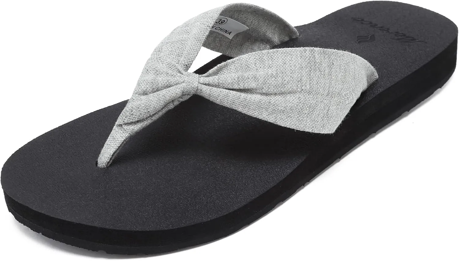 EQUICK Women's Flip Flops Arch Support Yago Mat Insole Sandal Casual Slipper Outdoor and Indoor-U219SLT003-N