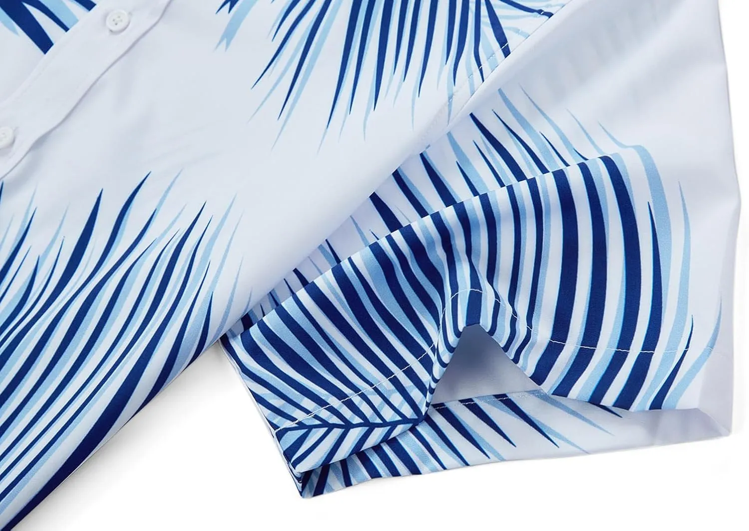 EUOW Men's Hawaiian Shirt Short Sleeve Printed Button Down Summer Beach Dress Shirts