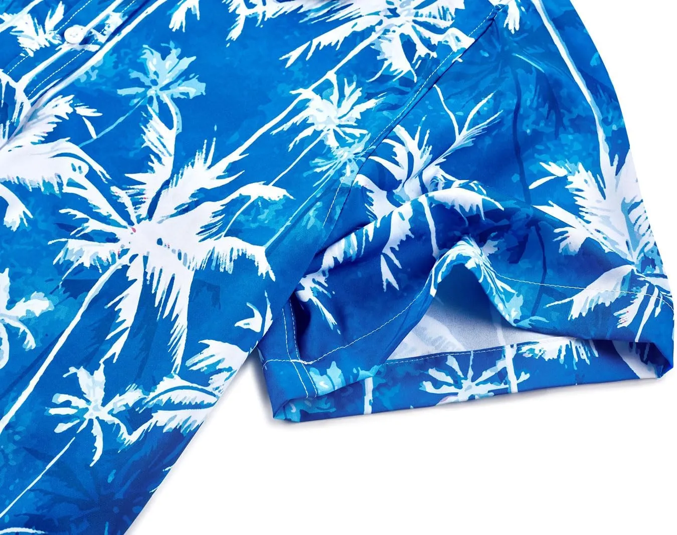 EUOW Men's Hawaiian Shirt Short Sleeve Printed Button Down Summer Beach Dress Shirts