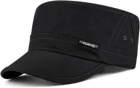 FASHIXD Mesh Military Cap Summer Army Hats for Men Quick Qry Short Bill Hat Cadet Cap