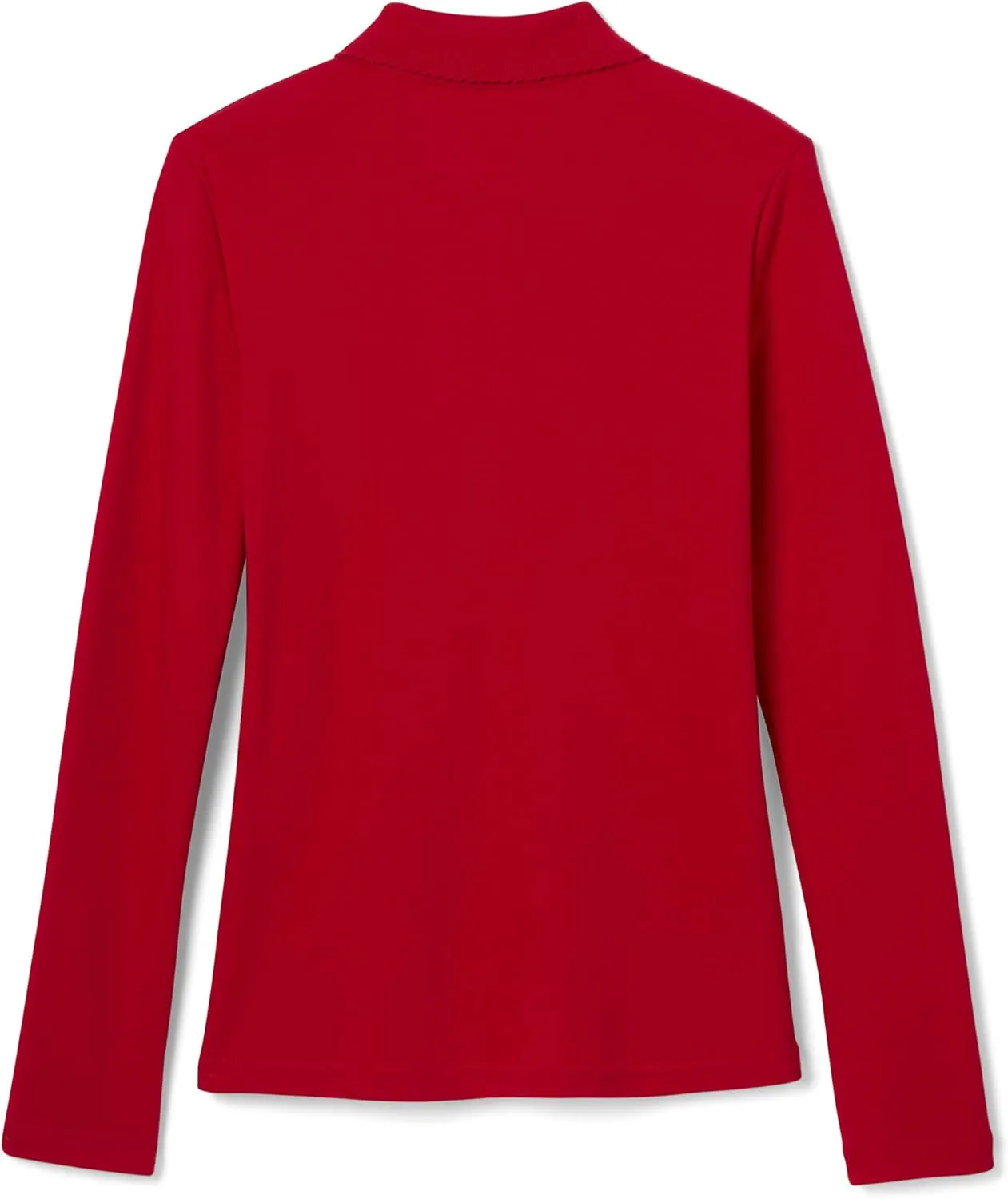 French Toast Girls' Uniform Long Sleeve Polo with Picot Collar (Standard & Plus)