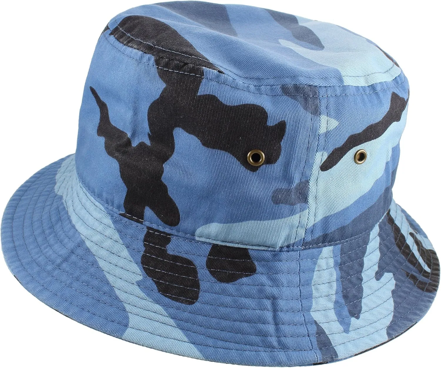 Gelante Solid Color 100% Cotton Bucket Hat for Women and Men Packable Travel Summer Beach Hat