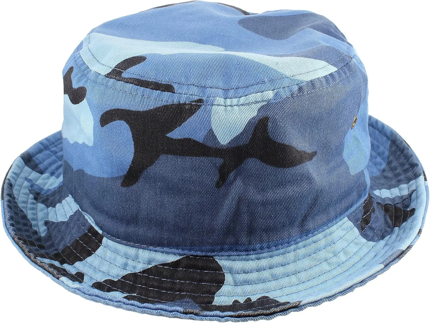 Gelante Solid Color 100% Cotton Bucket Hat for Women and Men Packable Travel Summer Beach Hat