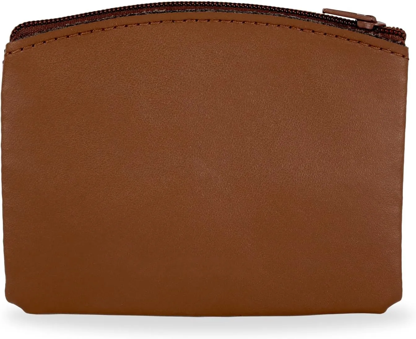 Genuine Leather Rosary Pouch with Zipper and Cross Imprint - Rosary Beads Holder Case for Men and Women