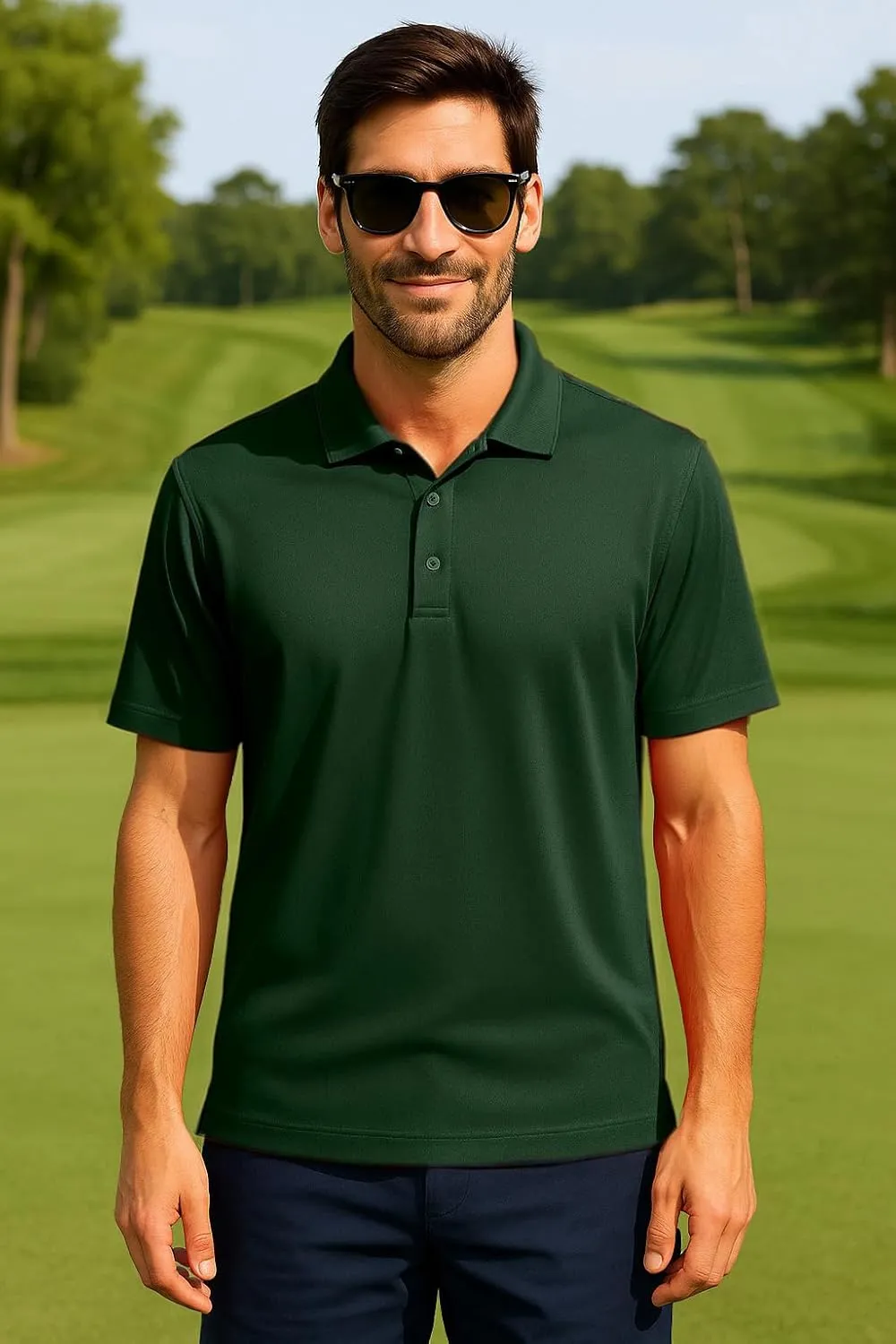 Golf Shirts for Men Regular and Big and Tall Size Golf Polos Dry Fit Mens Polo Shirts Short Sleeve