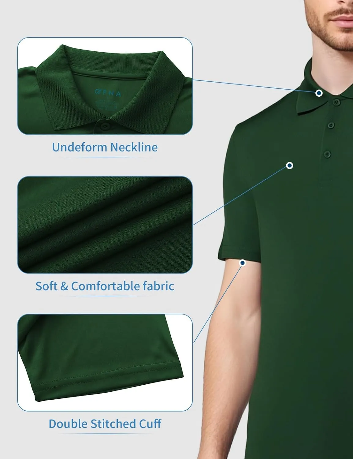 Golf Shirts for Men Regular and Big and Tall Size Golf Polos Dry Fit Mens Polo Shirts Short Sleeve