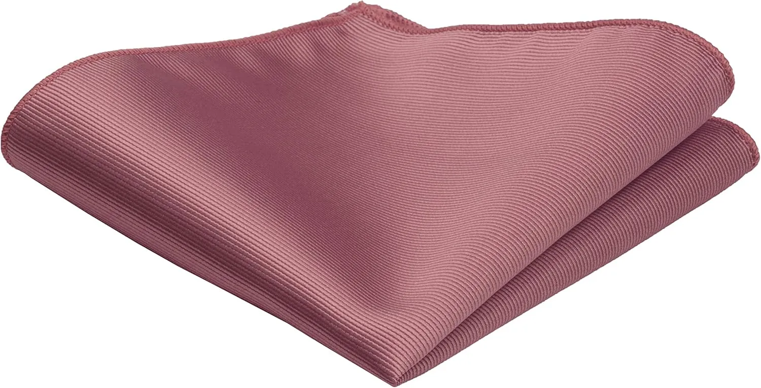 GUSLESON 3.15"??8cm?? Solid Color Necktie and Pocket Square Cufflinks Sets For Men   Gift Box