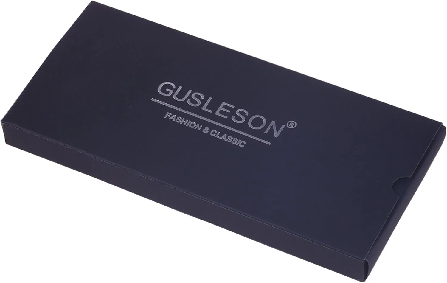 GUSLESON 3.15"??8cm?? Solid Color Necktie and Pocket Square Cufflinks Sets For Men   Gift Box