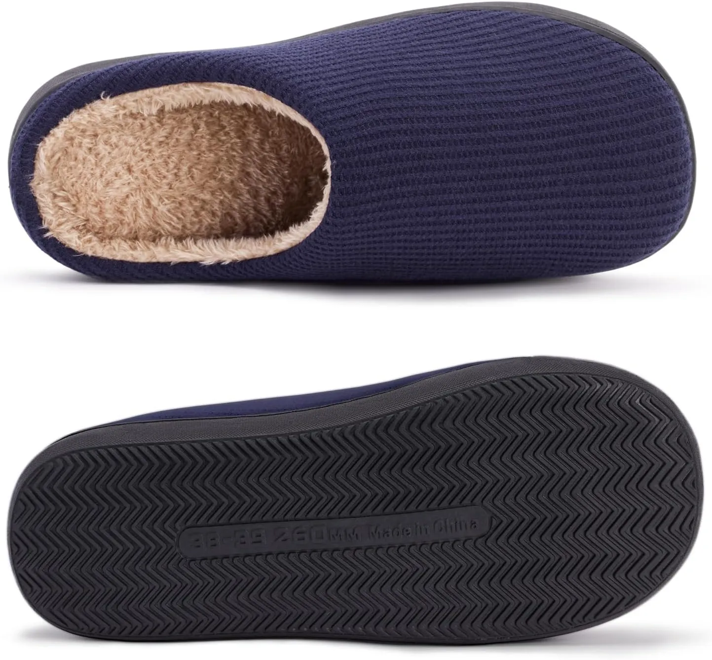 Hebreahav Womens Cozy Memory Foam Casual Warm Ladies Bedroom Hard Bottom Slippers Non Slip Indoor Outdoor