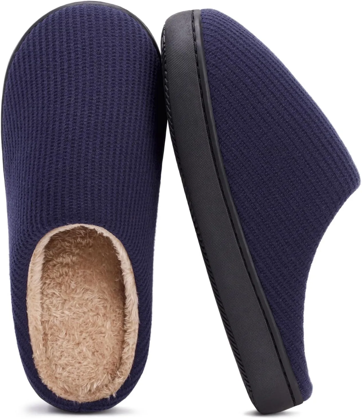 Hebreahav Womens Cozy Memory Foam Casual Warm Ladies Bedroom Hard Bottom Slippers Non Slip Indoor Outdoor