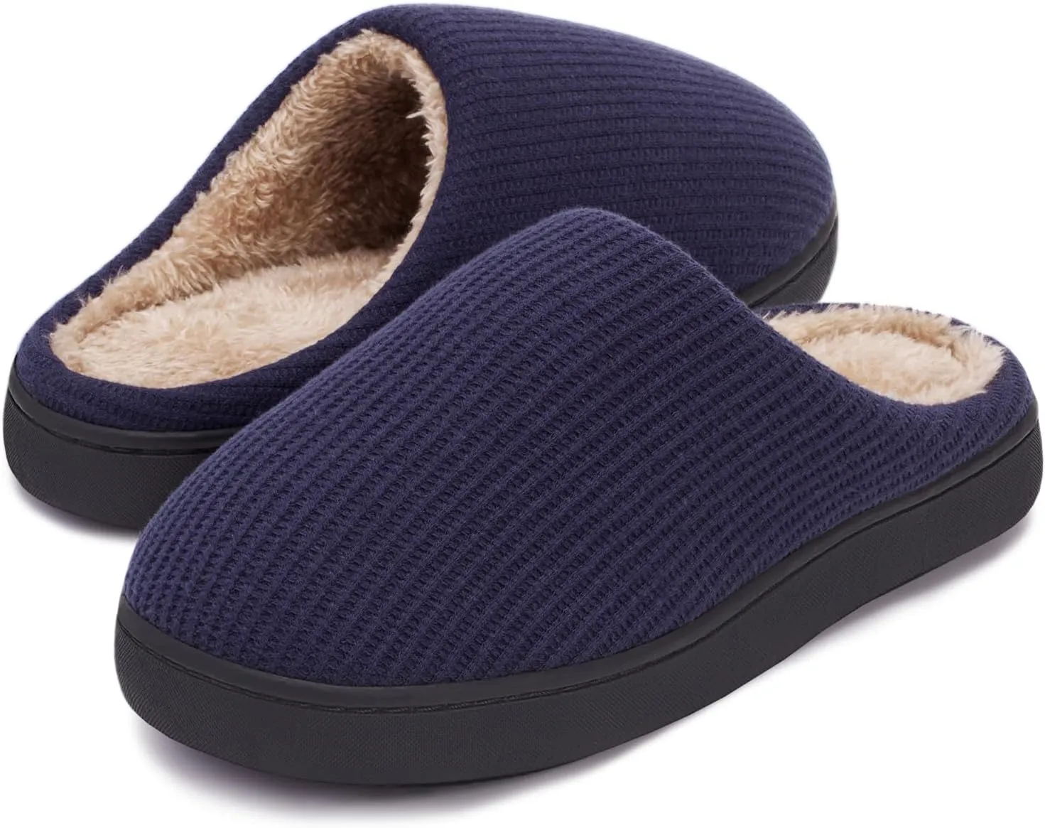 Hebreahav Womens Cozy Memory Foam Casual Warm Ladies Bedroom Hard Bottom Slippers Non Slip Indoor Outdoor