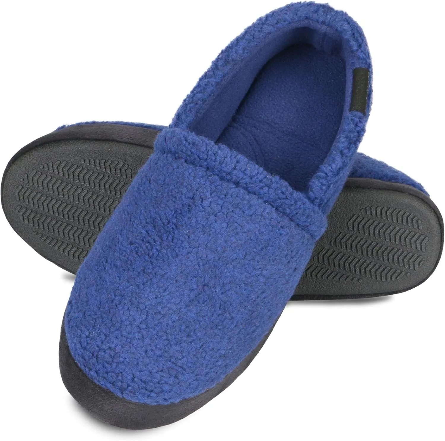 isotoner Men's Berber Aspen Closed Back Slippers