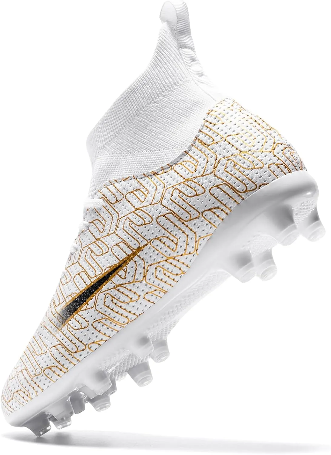 Kids Soccer Cleats Lightweight Training Football Cleats Professional Athletic Outdoor Boys' and Girls' Soccer Shoes