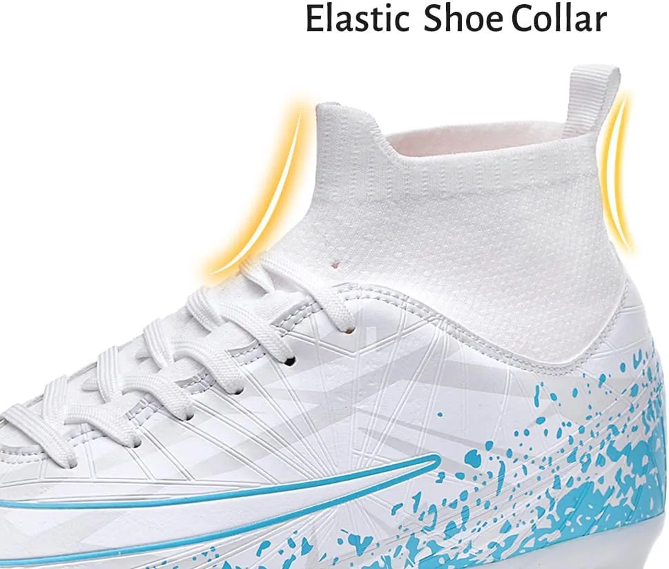 Maylrvjv Men's Soccer Cleats Football Shoes Comfortable Indoor and Outdoor Training Sports Sneakers