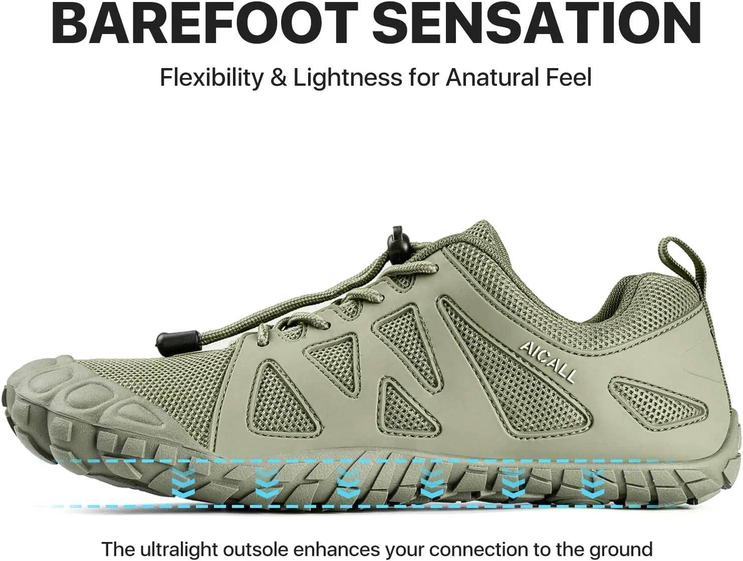 Men Minimalist Wide Toe Box Shoes Mens Hiking Walking Training Water Barefoot Shoes