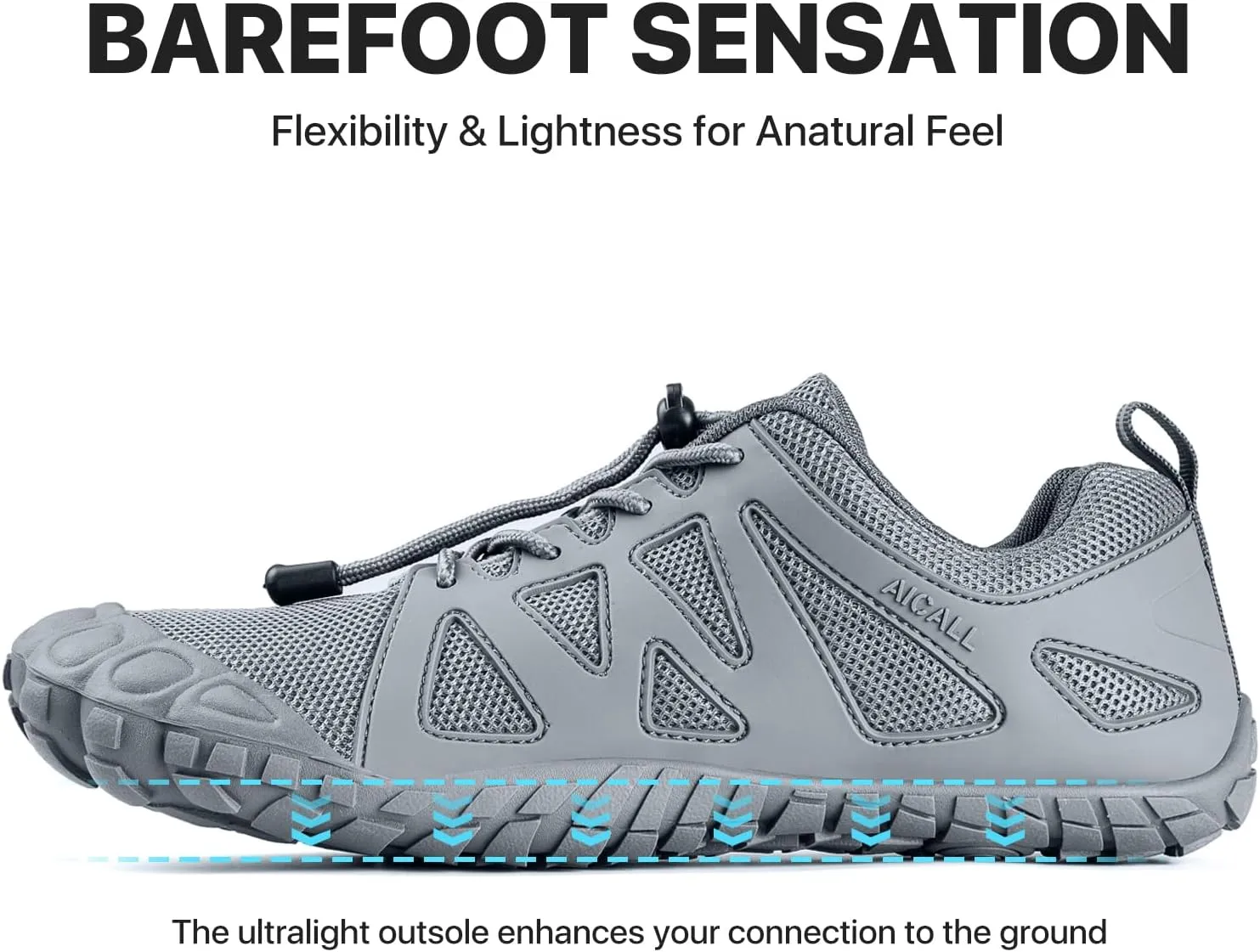 Men Minimalist Wide Toe Box Shoes Mens Hiking Walking Training Water Barefoot Shoes