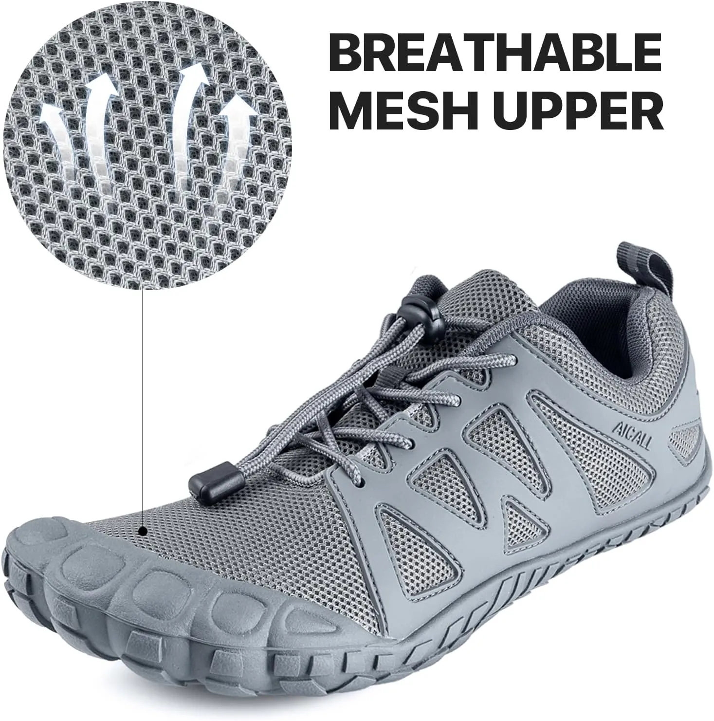 Men Minimalist Wide Toe Box Shoes Mens Hiking Walking Training Water Barefoot Shoes