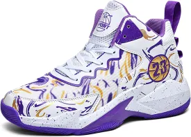 Men's Basketball Shoes No-Slip Breathable Outdoor Shoes for Women Fashion Graffiti Training Shoes