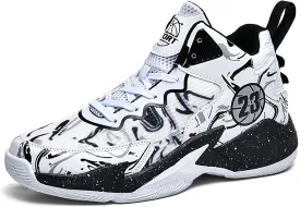 Men's Basketball Shoes No-Slip Breathable Outdoor Shoes for Women Fashion Graffiti Training Shoes