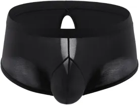 Men's Ice Silk Solid Color Short Leg Boxer Briefs Underwear Breathable Stretch Boxer Trunks
