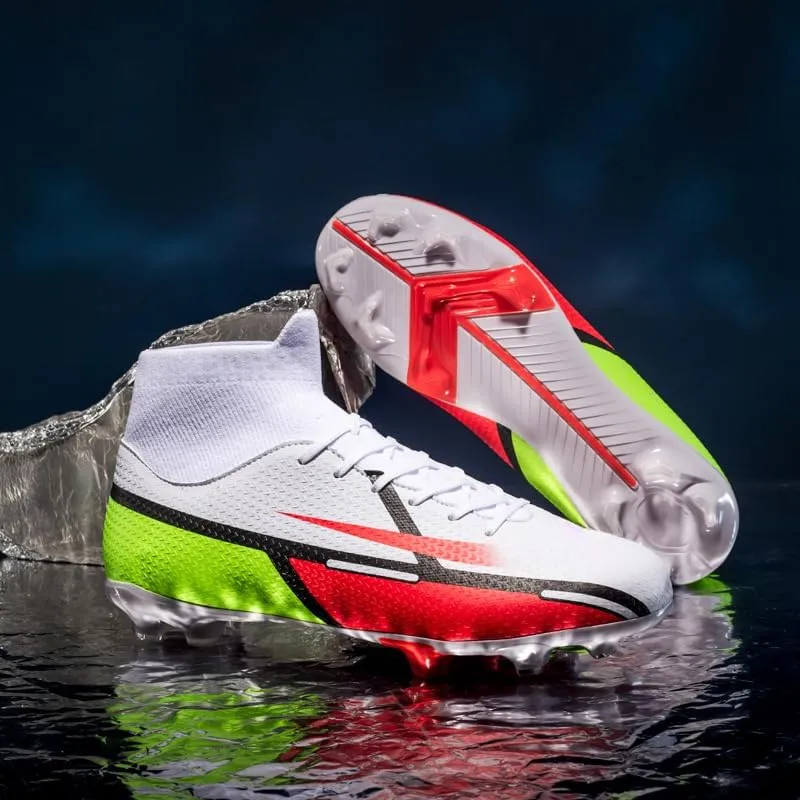 Men's Soccer Shoes High-Tops Youth Athletics Outdoor Football Cleats for Big Boys Training Sneaker