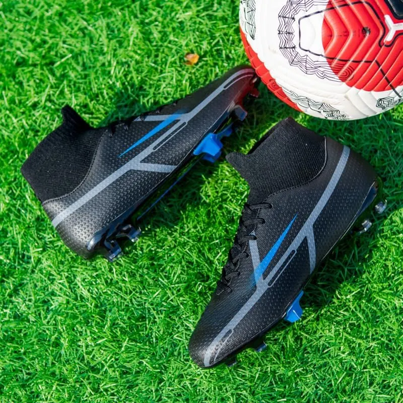 Men's Soccer Shoes High-Tops Youth Athletics Outdoor Football Cleats for Big Boys Training Sneaker