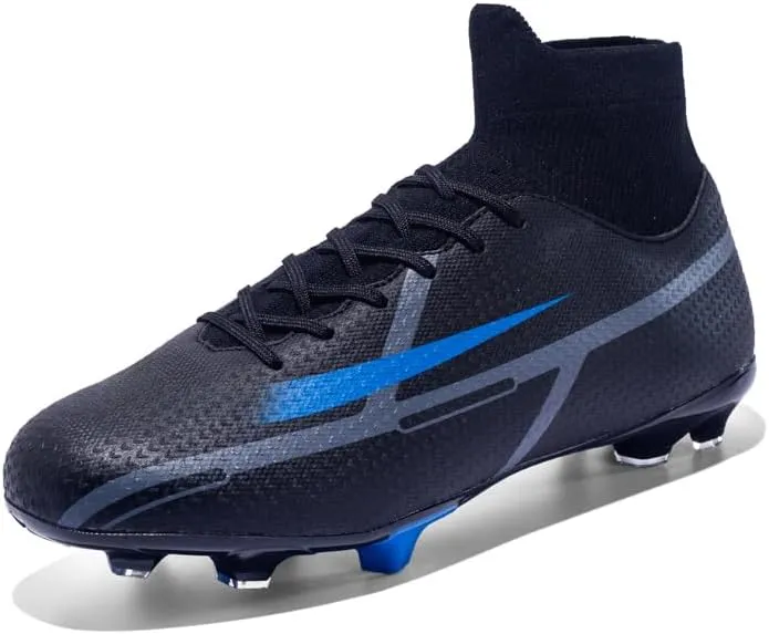 Men's Soccer Shoes High-Tops Youth Athletics Outdoor Football Cleats for Big Boys Training Sneaker