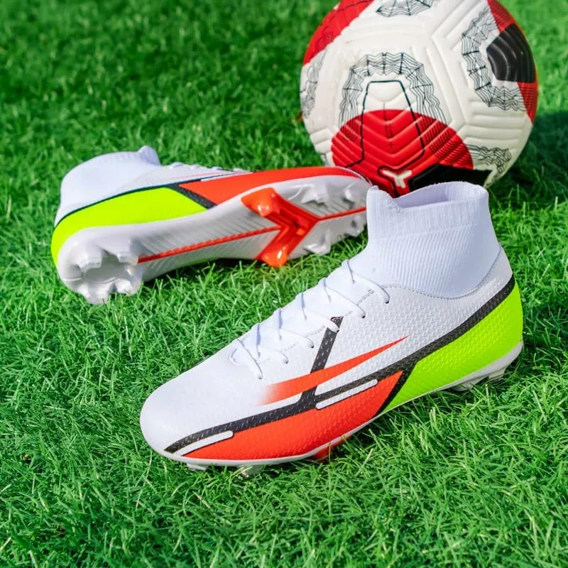 Men's Soccer Shoes High-Tops Youth Athletics Outdoor Football Cleats for Big Boys Training Sneaker