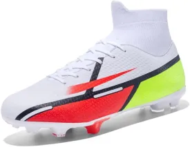 Men's Soccer Shoes High-Tops Youth Athletics Outdoor Football Cleats for Big Boys Training Sneaker