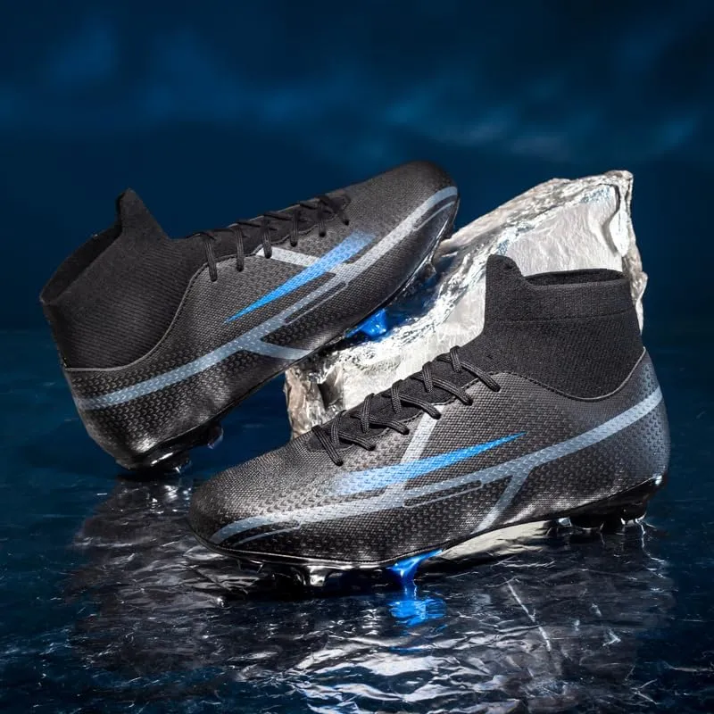 Men's Soccer Shoes High-Tops Youth Athletics Outdoor Football Cleats for Big Boys Training Sneaker