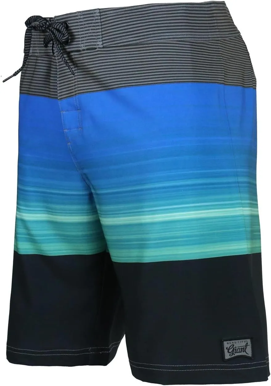 Men's Swim Trunks 22?? Quick Dry Board Shorts with Key Keeper, No Mesh Lining - Perfect for Surfing & Swimming